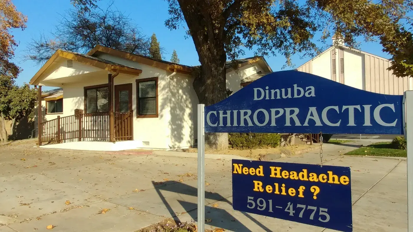 Dinuba Chiropractic clinic exterior with signage